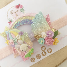Load image into Gallery viewer, Easter Bunny Hot Air Balloon Hair Bow Headband or Clip
