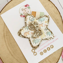 Load image into Gallery viewer, Dinosaur Birthday Badge - Birthday Glitter Badge