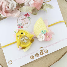 Load image into Gallery viewer, Easter Chick Shaker Hair Bow Headband or Clip