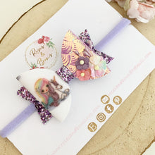 Load image into Gallery viewer, Mermaid and unicorn iridescent and Glitter Hair Bow Headband or Clip