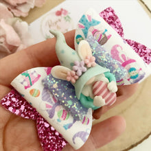 Load image into Gallery viewer, Easter gonk Hair Bow Headband or Clip