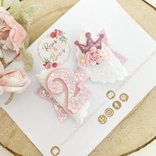 Load image into Gallery viewer, Birthday Princess Hair Bow - Birthday Headband - Birthday Hair Clip