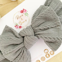 Load image into Gallery viewer, Grey Nylon Headwrap Headband