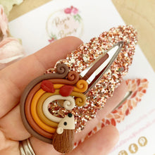 Load image into Gallery viewer, Hedgehog Large scalloped snap clip set