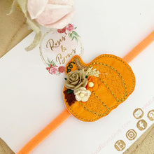 Load image into Gallery viewer, Pumpkin Headband or Clip