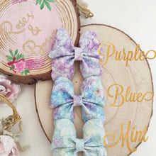 Load image into Gallery viewer, Lace Glitter Hair Bow Clip or Headband