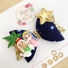 Load image into Gallery viewer, Christmas nativity Hair Bow Headband or Clip