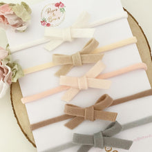 Load image into Gallery viewer, Wool felt neutral headband set