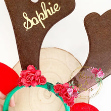 Load image into Gallery viewer, Personalised Name Antler Headband