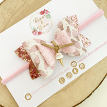 Load image into Gallery viewer, Ice Cream Charm Hair Bow Headband or Clip