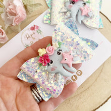 Load image into Gallery viewer, Octopus Hair Bow Headband or Clip
