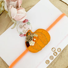 Load image into Gallery viewer, Pumpkin Headband or Clip