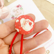 Load image into Gallery viewer, Christmas Santa Father Christmas Bobble Hair Ties Set of 2