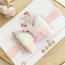 Load image into Gallery viewer, Rainbow Birthday Hair Bow - Birthday Headband - Birthday Hair Clip