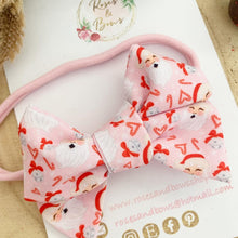 Load image into Gallery viewer, Santa hand tied Hair Bow Headband or Clip