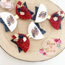 Load image into Gallery viewer, God Save the King Coronation Hair Bow Headband or Clip