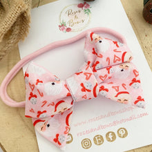 Load image into Gallery viewer, Santa hand tied Hair Bow Headband or Clip