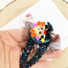 Load image into Gallery viewer, Day of the Dead large snap clip