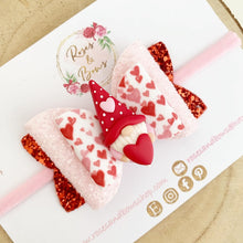 Load image into Gallery viewer, Valentines gonk Hair Bow Headband or Clip