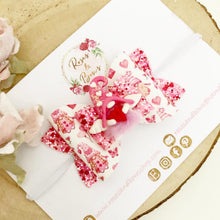 Load image into Gallery viewer, Valentines gonk Hair Bow Headband or Clip