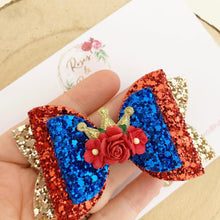 Load image into Gallery viewer, Jubilee Glitter Bow Headband or Clip