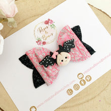 Load image into Gallery viewer, Bat Halloween Glitter Bow Headband or Clip