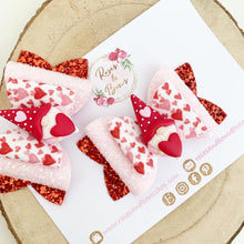 Load image into Gallery viewer, Valentines gonk Hair Bow Headband or Clip