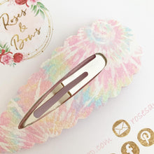 Load image into Gallery viewer, Tie die large snap clip