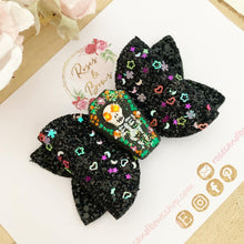 Load image into Gallery viewer, Coffin Halloween Hair Bow Headband or Clip