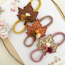 Load image into Gallery viewer, Autumn Leaves Headband or Hair Clip