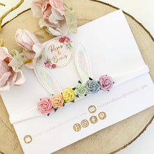 Load image into Gallery viewer, Rainbow Bunny Ears Easter headband - Girls Hairband - Photo Prop