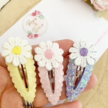 Load image into Gallery viewer, daisy snap clips set of 3