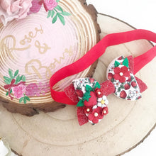 Load image into Gallery viewer, Strawberry Hair Bow Headband or Clip