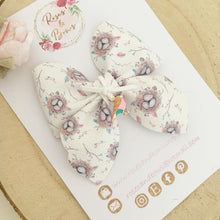 Load image into Gallery viewer, Bird Nest Faux Leather Bow Headband or Clip