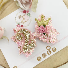 Load image into Gallery viewer, Birthday Princess Hair Bow - Birthday Headband - Birthday Hair Clip