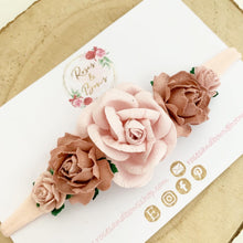 Load image into Gallery viewer, Dusky Pink nylon headband - Flower Crown Headband