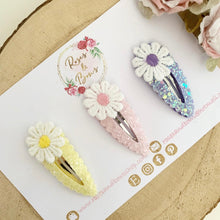 Load image into Gallery viewer, daisy snap clips set of 3
