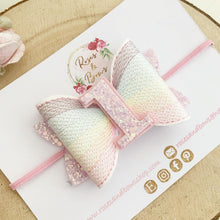 Load image into Gallery viewer, Rainbow Birthday Hair Bow - Birthday Headband - Birthday Hair Clip