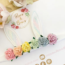 Load image into Gallery viewer, Rainbow Bunny Ears Easter headband - Girls Hairband - Photo Prop