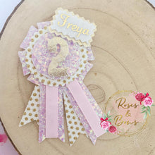 Load image into Gallery viewer, Personalised Birthday Number Birthday Badge