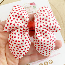 Load image into Gallery viewer, Valentines Sailor Bow Headband or Clip
