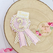 Load image into Gallery viewer, Personalised Birthday Number Birthday Badge