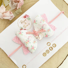 Load image into Gallery viewer, Swan Glitter Hair Bow Headband or Clip