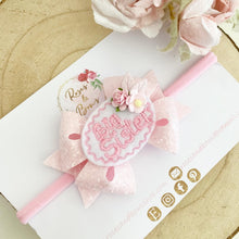 Load image into Gallery viewer, Big sister / Little Sister Glitter Hair Bow Headband or Clip