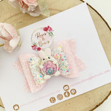 Load image into Gallery viewer, Easter Bunny Rabbit Shaker Hair Bow Headband or Clip
