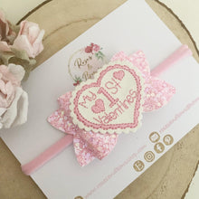 Load image into Gallery viewer, My 1st Valentine’s Hair Bow Headband or Clip