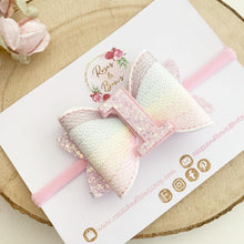 Load image into Gallery viewer, Rainbow Birthday Hair Bow - Birthday Headband - Birthday Hair Clip