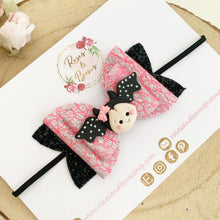 Load image into Gallery viewer, Bat Halloween Glitter Bow Headband or Clip