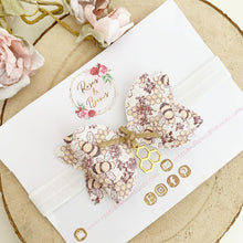 Load image into Gallery viewer, Bee and Honeycomb Hair Bow Headband or Clip