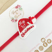 Load image into Gallery viewer, 1st Christmas- First Christmas headband